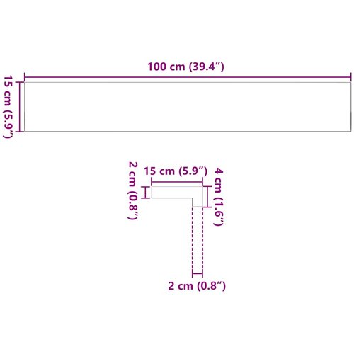  Prozorske klupice 2 kom 100x15x2 cm netretirane masivne hrast Slike