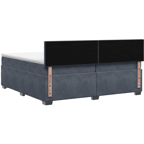  Boxspring krevet s madracem Tamnosiva 200 x 200 cm Bar&amp;scaron;un Slike