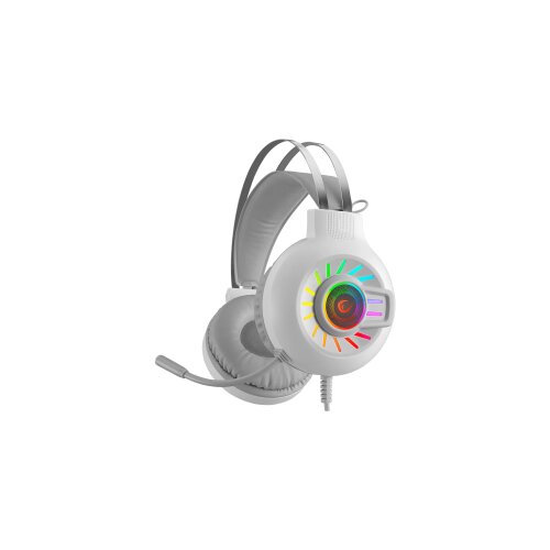  Slu&scaron;alice sa mikrofonom gaming RAMPAGE RM-K44 ZENGIBAR White 7.1 Surround RGB Light Effect Cijene