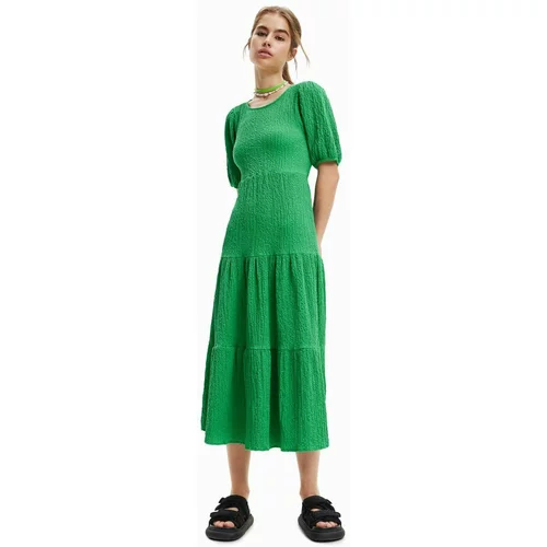 Desigual Obleka zelena barva