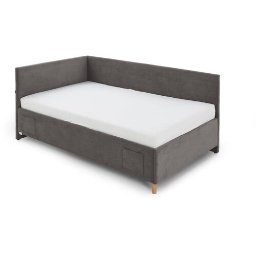 Meise M&amp;ouml;bel antracitno sivi kutni dječji krevet s prostorom za odlaganje 140x200 cm cool Slike
