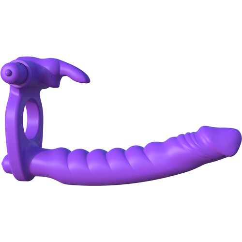 Pipedream Fantasy C-Ringz Silicone Double Penetrator Rabbit Purple Cijene