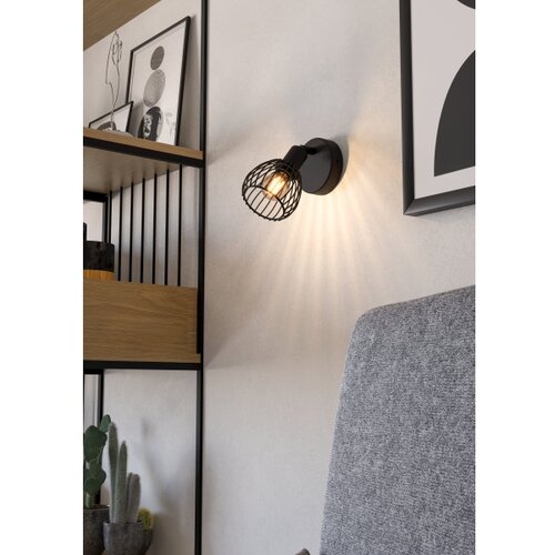 Eglo 901038 - zidna svetiljka sonnino 1xE14/40W/230V crna Slike