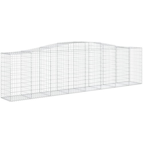vidaXL Obokana gabonska košara 400x50x100/120 cm pocinkano železo, (20758436) Cene