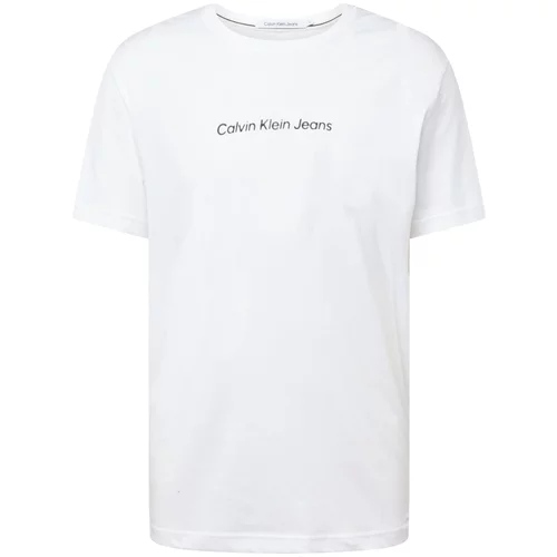 Calvin Klein Jeans Majica črna / off-bela