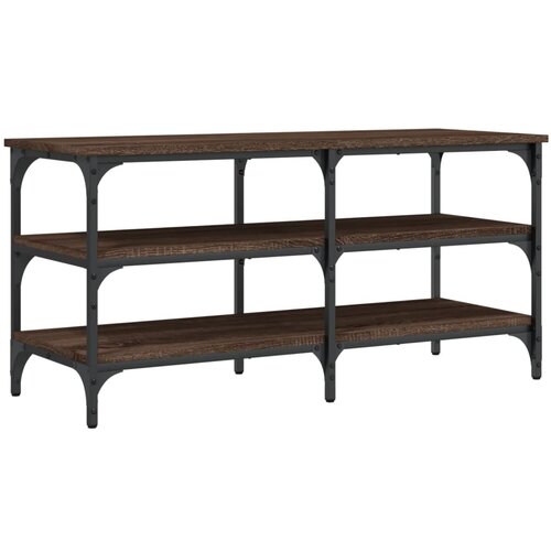 Maison Chic Klop za čevlje - Sedež za čevlje rjavi hrast 100x38,5x49 cm inženirski les, (21776551) Slike