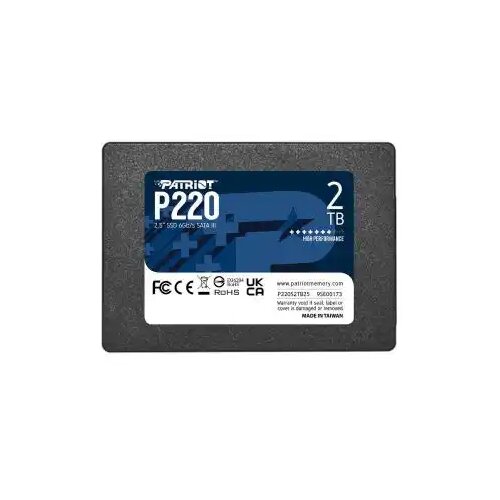 Patriot ssd 2.5 SATA3 2TB P220 550MBs/500MBs P220S2TB25 Slike
