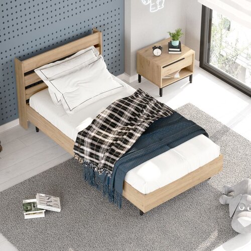 Hanah home Spavaća soba set za tinejdžere ON22-S, Hrast Cijene