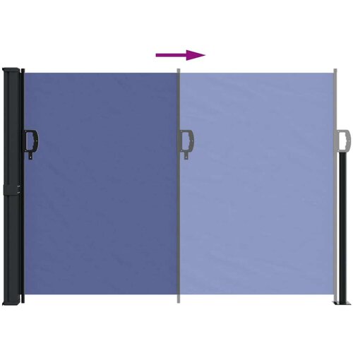  Uvlačiva bočna tenda 140 x 600 cm plava Slike