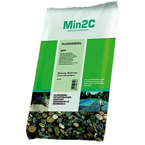 Min2C dekorativni riječni kamen (više boja, 16 mm - 32 mm, 25 kg)