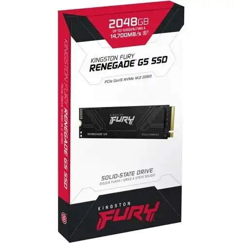 Kingston SSD SFYR2S/2T0 2TB NVMe M.2 Fury Renegade, PCIe 5.0 R/W : 14700/14000MB/s Slike