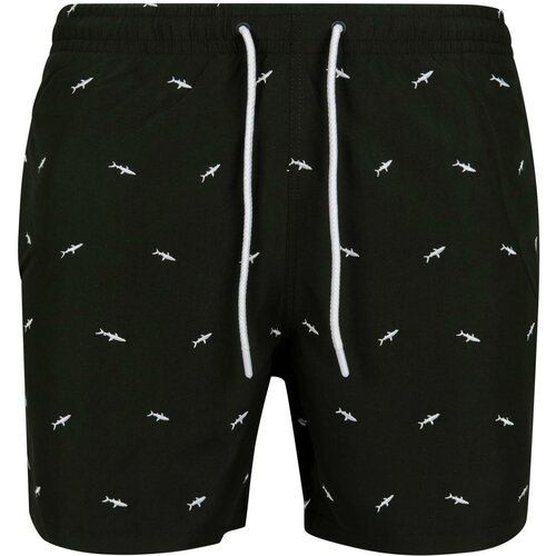 UC Men Embroidered swimsuit shark/black/white Slike