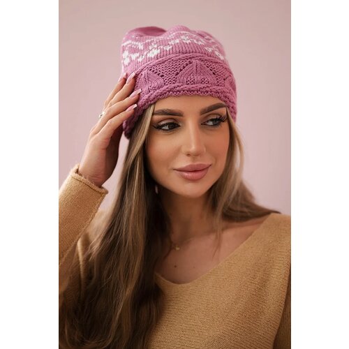 Kesi Women&amp;#039;s cap Kira K374 dark pink+white Slike