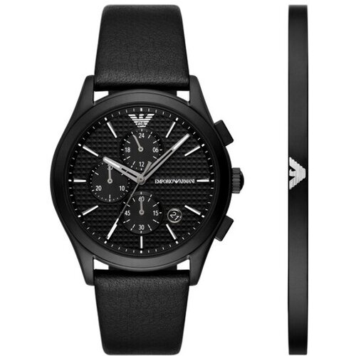 Emporio Armani ročna ura AR80070SET v setu z zapestnico Cene