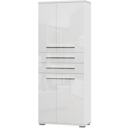 Jela Jagodina vitrina PIANO-V42 - kolekcija piano - kristalno bela hg lak/kristalno bela hg lak - 76x194x36 cm Cene