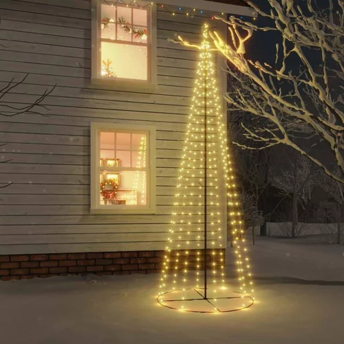  Stožasto božićno drvce toplo bijelo 732 LED žarulje 160x500 cm