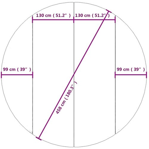 VidaXL Podloga za bazen svetlo siva &amp;Oslash;458 cm poliestrski geotekstil Slike
