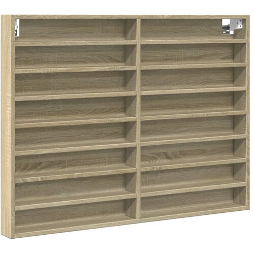  Vitrina boja hrasta sonome 100x8,5x75 cm konstruirano drvo Slike