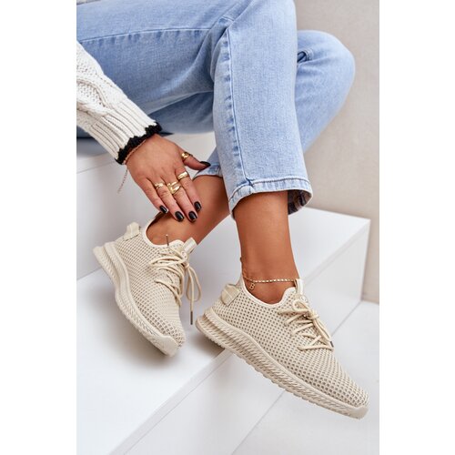PS1 Mesh Slip On Sports Shoes Women Beige Harice Cijene