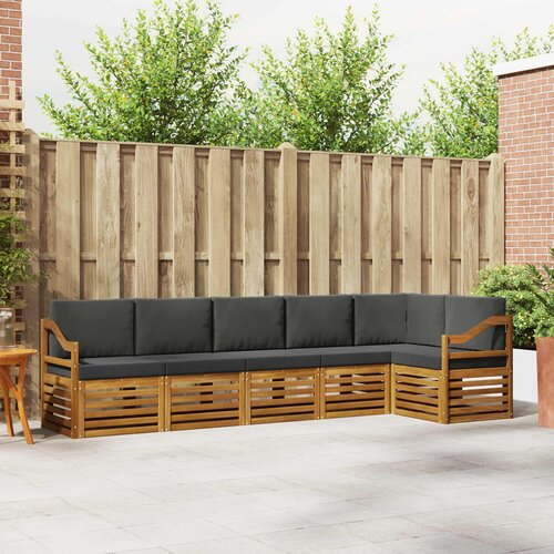  Set vanjskih sofa 6 kom. Prirodna i antracit Poliester Bijela 304 x 126,5 x 73 cm Cene