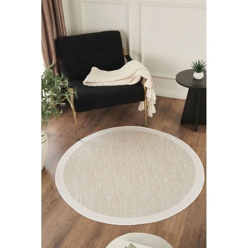 Conceptum Hypnose okrugli tepih Sisalux 3085, prečnik 200 cm, bež Cene