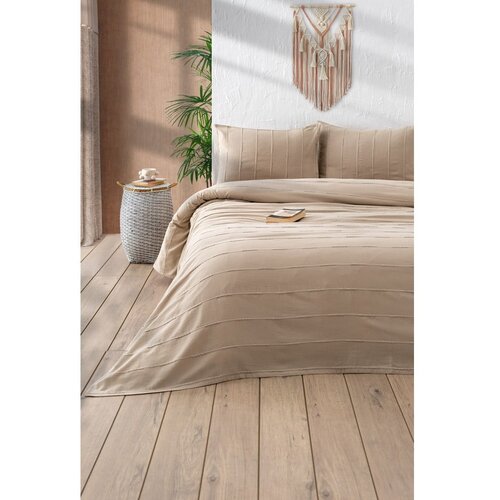  Set Prekrivač i jastučnice Sedef, 210x220 cm, Krem Slike