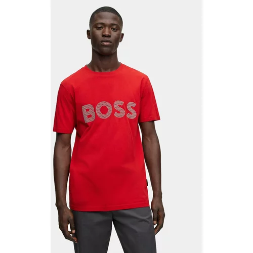 Boss Majica TeeRete 50495719 Rdeča Regular Fit