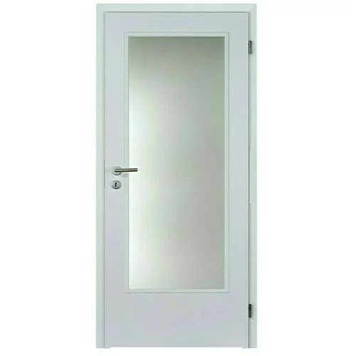 DOORNITE Sobna vrata sa staklom (750 x 2.000 mm, DIN graničnik: Desno, Bijele boje, Središnji položaj: Saće)