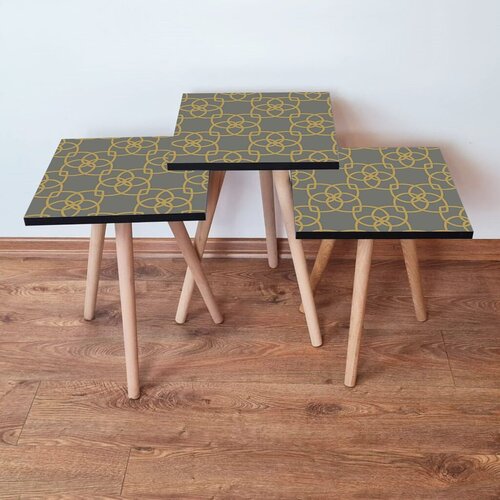 Hanah home set klub stočića 3Shp56, 3 komada, Šarena Cene