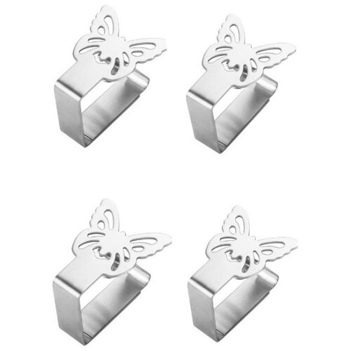 INF Sponke za krpo/držalo za krpo z metuljem, 4 paketi Silver, (21276606) Cene