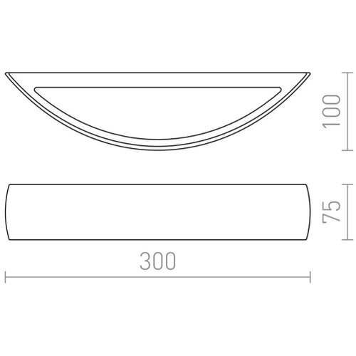  Crvena Design Rendl - R10266 - Zidna svetiljka CRESCENT R7s/80W/230V Slike