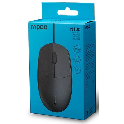 Rapoo Mi&scaron; N100, žičani, crni Cijene