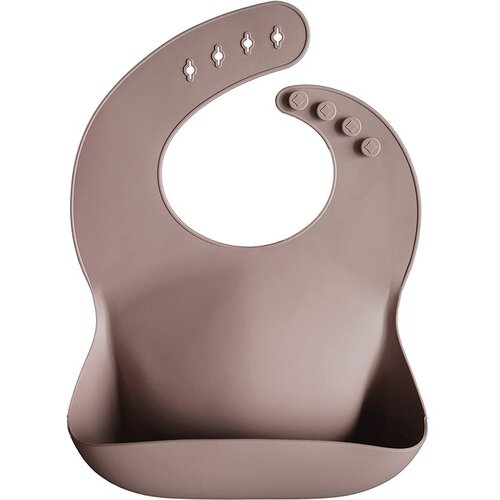 Mushie silicone baby bib podbradnik warm taupe 1 kom Cene