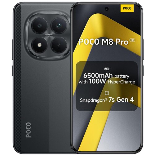 Xiaomi Poco M8 Pro 256GB (8GB RAM) Black (crna boja) + punjač i maskica Cijene