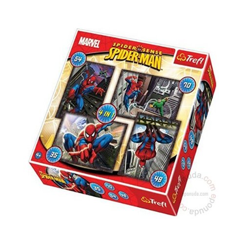 Trefl Spiderman / Disney Marvel Spiderman 4u1 34120 Slike