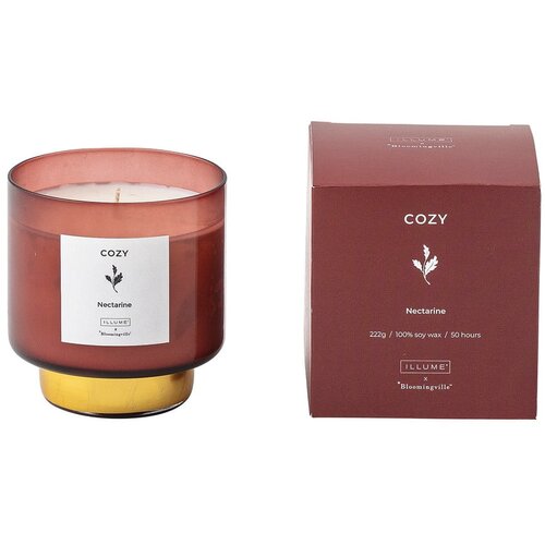 ILLUME x Bloomingville Di&amp;scaron;eča sveča čas gorenja 50 h Cozy Nectarine &amp;ndash; Slike