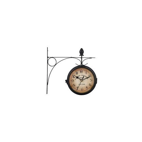  Retoo O640 dvostrani zidni retro sat Grand Central 24 cm Slike
