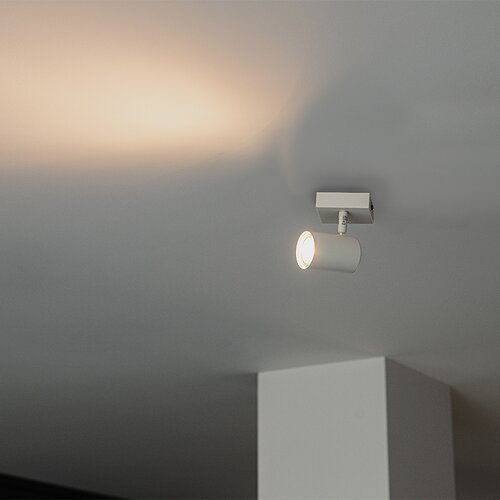 QAZQA Smart spot wit verstelbaar vierkant incl. Wifi GU10 50mm - Jeana Cene