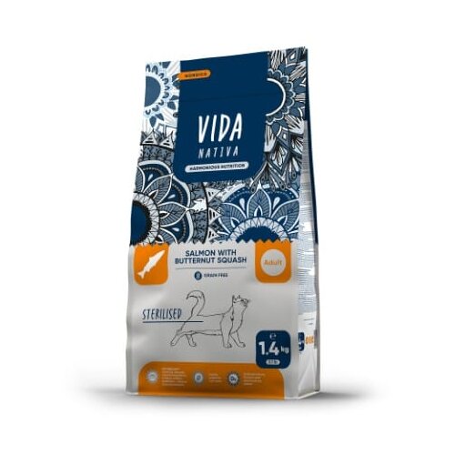 Craftia vida nativa nordica sterilised salmon with butternut squash adult cat - 1.4 kg Slike