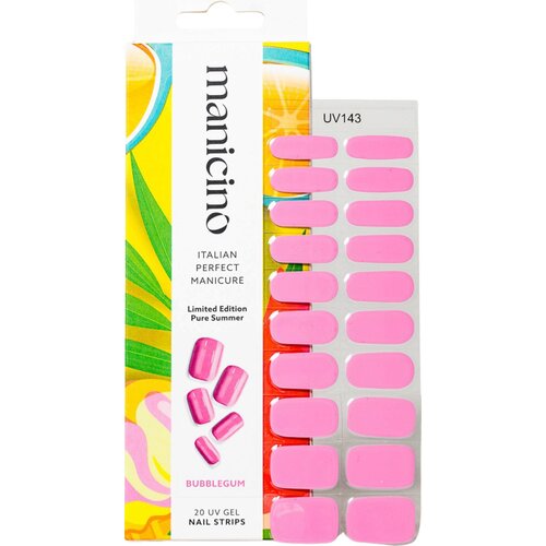  UV Gel Nail Strips - Bubble Gum Cene