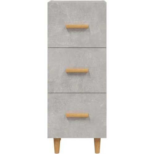  Komoda siva boja betona 34 5x34x90 cm od konstruiranog drva Slike