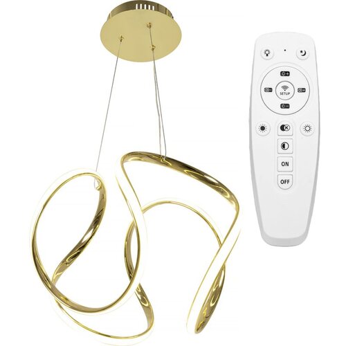 Toolight viseća stropna svjetiljka moderno led zlato + daljinski upravljač APP386-CP Cene