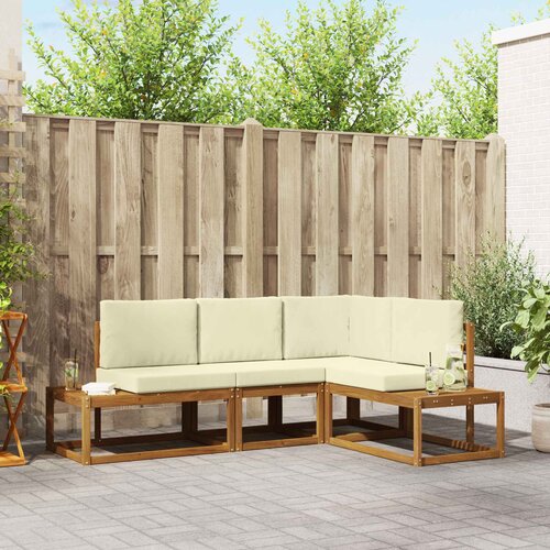  Set vanjskih sofa s jastukom 4 Komad Prirodna i krem Cene