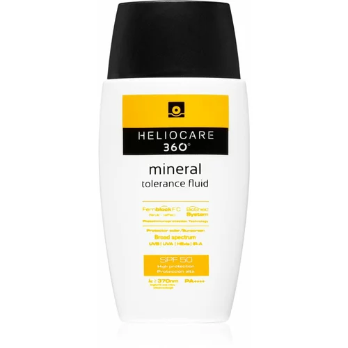 Heliocare 360° mineral tolerance SPF50 zaščitni fluid za obraz za občutljivo kožo 50 ml unisex