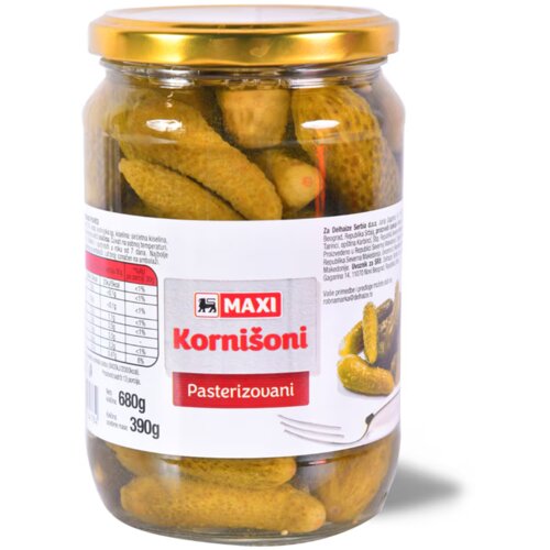 Maxi Kornišoni 680g Cene