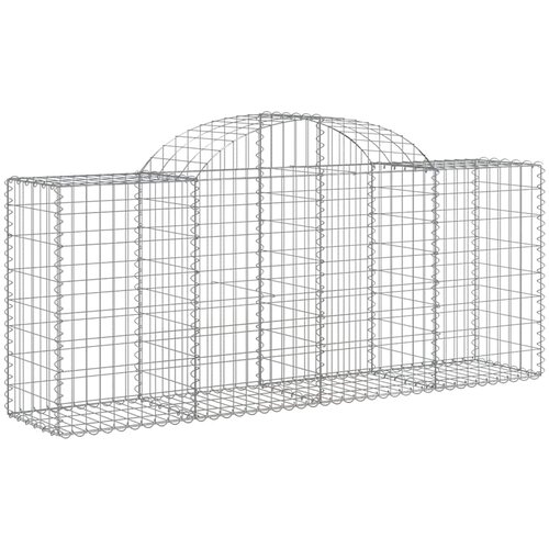  Lučne gabionske ko&amp;scaron;are 13 kom 200x50x80/100cm pocinčano željezo Slike
