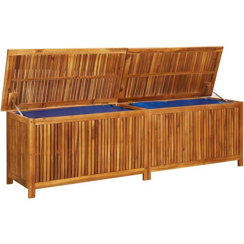 VidaXL Vrtna kutija za pohranu 200 x 50 x 58 cm masivno bagremovo drvo Slike