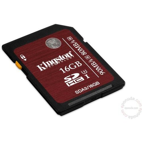 Kingston SD 16GB UHS-I Speed Class 3 SDA3/16GB memorijska kartica Slike