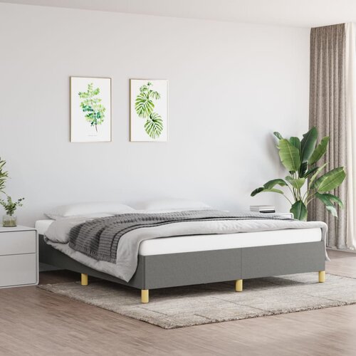  Okvir za krevet bez madraca tamnosivi 160x200 cm od tkanine Cene