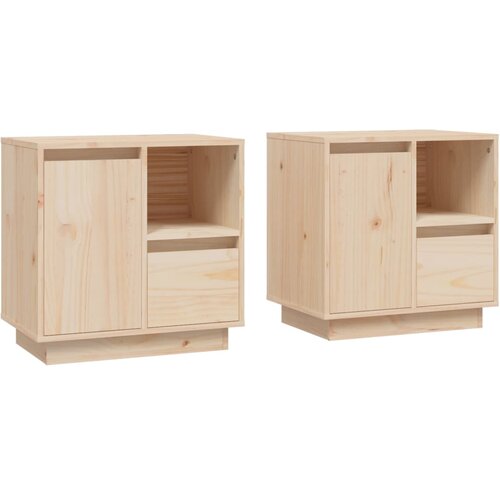 Maison Chic Dvo delni komplet Nočne omarice - Nočne mize 50x34x50 cm trdna borovina, (21690597) Cene